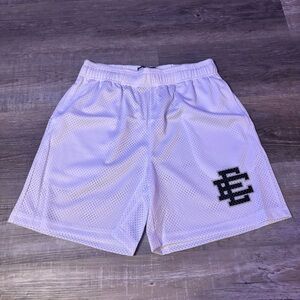 White Mesh Eric Emmanuel Men's Shorts